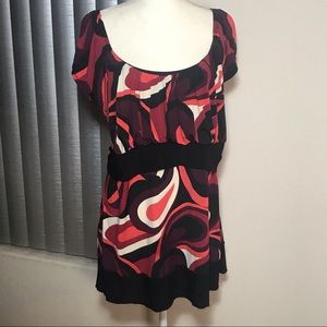 Lane Bryant Venezia Colorful Design Top Size 22/24